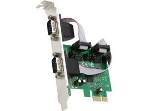 SYBA PCI-Express 2-Port DB9 Serial (RS-232) Card Model SI-PEX15055 SYBA PCI-Express 2-Port DB9 Serial (RS-232) Card Model SI-PEX15055