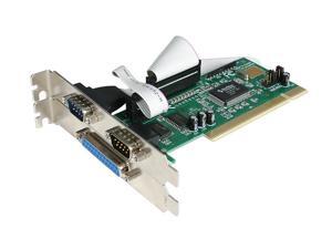 StarTech.com PCI2S1P 2S1P PCI Serial Parallel Combo Card with 16550 UART - IEEE 1284 Card - Serial Parallel PCI - PCI Serial Adapter StarTech.com PCI2S1P 2S1P PCI Serial Parallel Combo Card with 16550 UART - IEEE 1284 Card - Serial Parallel PCI - PCI Serial Adapter