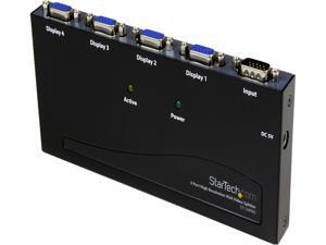 StarTech.com ST124PRO 4 Port High-Resolution 350 MHz VGA Video Splitter / Distribution Amplifier StarTech.com ST124PRO 4 Port High-Resolution 350 MHz VGA Video Splitter / Distribution Amplifier