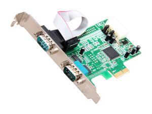 StarTech.com PEX2S553 2 Port Native PCI Express RS232 Serial Adapter Card with 16550 UART StarTech.com PEX2S553 2 Port Native PCI Express RS232 Serial Adapter Card with 16550 UART