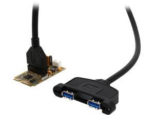 StarTech.com 2 Port SuperSpeed Mini PCI Express USB 3.0 Adapter Card w/ Bracket Kit Model MPEXUSB3S22B