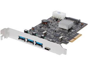StarTech.com PEXUS313AC2V USB 3.1 PCIe Card - 3x USB-A and 1x USB-C - 2x Dedicated Channels - USB C PCIe Card - USB 3.1 Controller Card StarTech.com PEXUS313AC2V USB 3.1 PCIe Card - 3x USB-A and 1x USB-C - 2x Dedicated Channels - USB C PCIe Card - USB 3.1 Controller Card