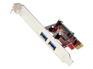Koutech IO-PEU230 Dual Channel SuperSpeed USB 3.0 PCI Express Card with 15-pin SATA Power Connector