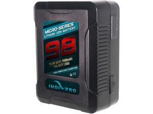 Indipro Micro-Series 98 Wh V-Mount Li-Ion Battery and D-Tap Pro Battery Charger (2.5A) Kit PSKT25 Indipro Micro-Series 98 Wh V-Mount Li-Ion Battery and D-Tap Pro Battery Charger (2.5A) Kit PSKT25