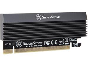 Silverstone ECM23 M.2 NVMe SSD to PCIe 3.0 x16 adapter with heatsink