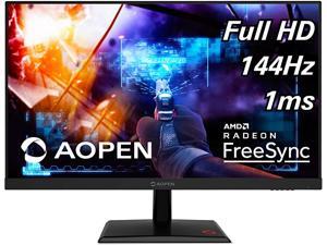 AOPEN 25MH1Q Pbipx 24.5" Full HD (1920 x 1080) TN Gaming Monitor with AMD Radeon FreeSync Technology, 144Hz, 1ms, (HDMI & Display Port), Black, FHD (1920x1080) 165Hz