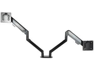 Dual Monitor Mount Stand - Long Double Arm Monitor Desk Mount for 2 Screens Adjustable VESA Bracket with Clamp, Grommet Base - Each Arm Hold up to 19.8 lbs. Dual Monitor Mount Stand - Long Double Arm Monitor Desk Mount for 2 Screens Adjustable VESA Bracket with Clamp, Grommet Base - Each Arm Hold up to 19.8 lbs.