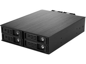 Athena Power BP-SAC1425AVL12 MIni-SAS 12Gb/s Internal Hot-Swap Backplane Module: 4 x 2.5" SAS / SATA SSD / HDD (Up to 15mm Height) in 5.25" Drive Bay - OEM