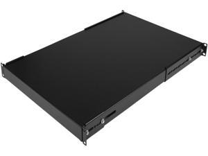 StarTech.com ADJSHELFHD 1U Adjustable Mounting Depth Rack Mount Shelf - Heavy Duty Fixed Server Rack Cabinet Shelf - 175 lbs / 80 kg - Fixed Rack Shelf StarTech.com ADJSHELFHD 1U Adjustable Mounting Depth Rack Mount Shelf - Heavy Duty Fixed Server Rack Cabinet Shelf - 175 lbs / 80 kg - Fixed Rack Shelf