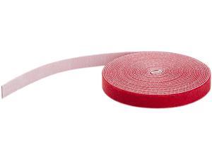 StarTech.com HKLP100RD Hook and Loop Tape - 100 ft. - Reusable Adjustable Cable Ties - Red (HKLP100RD)