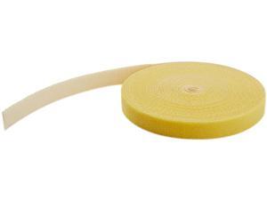 StarTech.com HKLP50YW Hook and Loop Tape - 50 ft. - Reusable Adjustable Cable Ties - Yellow (HKLP50YW)