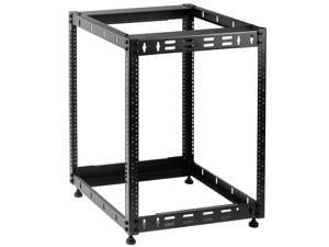 Rosewill 12U Open Frame Network Rack for Servers & AV Gear,Server Rack Floor Standing or Wall Mounted, AV Rack for 19