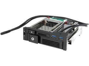 iStarUSA T-5K3525U-SA 5.25" to 2.5" and 3.5" SATA 6Gb/s Trayless Hot-Swap Cage with USB 3.0