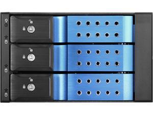iStarUSA BPN-DE230HD-BLUE Trayless 2 x 5.25" to 3 x 3.5" 12Gb/s HDD Hot-swap Rack