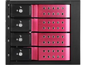 iStarUSA BPN-DE340HD-RED Trayless 3 x 5.25" to 4 x 3.5" 12Gb/s HDD Hot-swap Rack