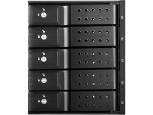 iStarUSA BPN-DE350HD-BLACK Trayless 3 x 5.25" to 5 x 3.5" 12Gb/s HDD Hot-swap Rack iStarUSA BPN-DE350HD-BLACK Trayless 3 x 5.25" to 5 x 3.5" 12Gb/s HDD Hot-swap Rack