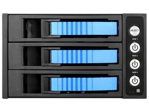 iStarUSA BPU-230HD-BLUE 2 x 5.25" to 3 x 3.5" 2.5" 12Gb/s HDD SSD Hot-swap Rack