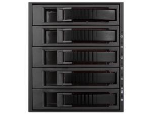 iStarUSA BPU-350HD-BLACK 3 x 5.25" to 5 x 3.5" 2.5" 12Gb/s HDD SSD Hot-swap Rack