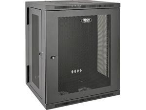 Tripp Lite 15U Wall-Mount Rack Enclosure Cabinet, Hinged Back, Switch-Depth (SRW15US)