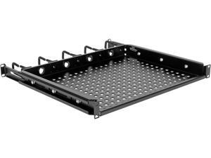 TRIPP LITE SRWSHELF4P1U Cantilevered Steel Rack Shelf - 1U, Vented, Integrated Cable Rings, 14.2 in. Deep, Holds up to 50 lbs. TRIPP LITE SRWSHELF4P1U Cantilevered Steel Rack Shelf - 1U, Vented, Integrated Cable Rings, 14.2 in. Deep, Holds up to 50 lbs.