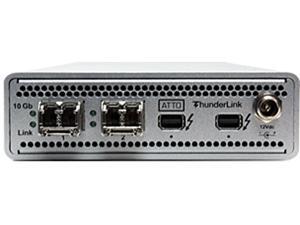 ATTO TLNS-2102-D01 Low Profile 20Gb/s Thunderbolt 2 (2-port) to 10 GbE (2-Port) Device(Includes SFPs) ATTO TLNS-2102-D01 Low Profile 20Gb/s Thunderbolt 2 (2-port) to 10 GbE (2-Port) Device(Includes SFPs)