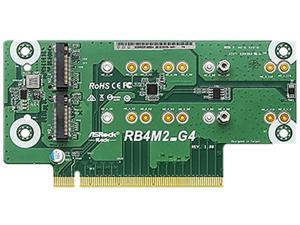 Asrock Rack Server Riser Card/Accessories RB4M2_G4 PCIe4.0 4xM.2 M-key