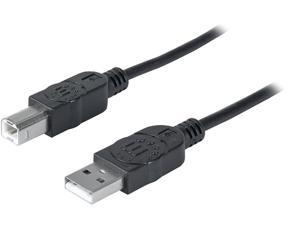 Manhattan 393829 A-Male to B-Male USB 2.0 Cable (10ft)