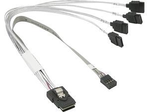23CM 30AWG IPASS TO 4 SATA CBL