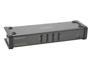IOGEAR GCS1744 4-Port Dual View KVM Switch w/Audio and USB Peripheral Sharing