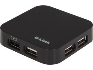 D-Link DUB-H4 USB2.0 4-Port Hub w/ one fast charing port & power adapter