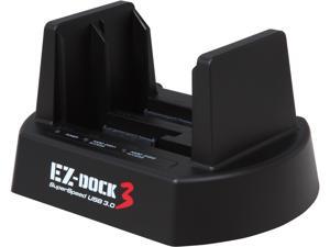 KINGWIN EZD-2537U3 2.5" & 3.5" Black SATA I/II/III USB 3.0 SuperSpeed USB 3.0 Dual-Bay SATA Drive Docking Station