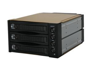 iStarUSA BPU-230SATA-BPL 2 x 5.25" to 3 x 3.5" SAS / SATA 6.0 Gbps Hot-Swap Cage - Lockable
