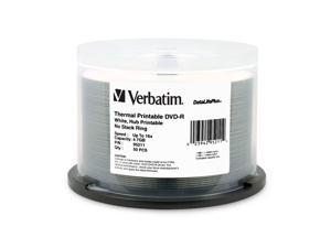 Verbatim 4.7GB 16X DVD-R White Thermal Printable 50 Packs Disc Model 95211