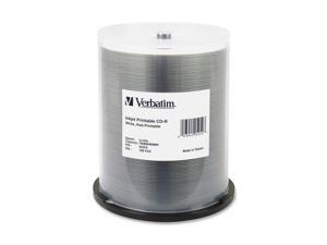 Verbatim 700 MB 52X CD-R White Inkjet Printable 100 Packs Media Model 95252
