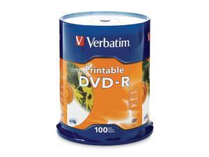 Verbatim 4.7GB 16X DVD-R Inkjet Printable 100 Packs Disc Model 95153
