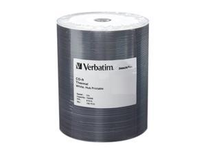 Verbatim DataLife Plus 700MB 52X CD-R White Thermal Hub Printable 100 Packs Discs in Plastic Wrap Model 97018 Verbatim DataLife Plus 700MB 52X CD-R White Thermal Hub Printable 100 Packs Discs in Plastic Wrap Model 97018