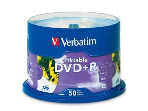 Verbatim 4.7GB 16X DVD+R White Inkjet Printable with Branded Hub 50 Packs Disc Model 95136 Verbatim 4.7GB 16X DVD+R White Inkjet Printable with Branded Hub 50 Packs Disc Model 95136