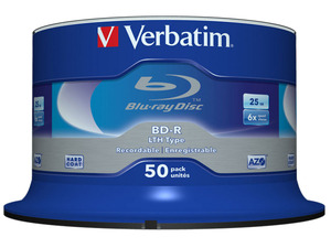 NeweggBusiness - Verbatim 43773 LTH BD-R Recordable Media 25GB 6X