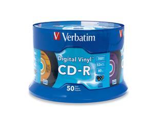 Verbatim Digital Vinyl 700MB 52X CD-R 50 Packs Disc Model 94587 Verbatim Digital Vinyl 700MB 52X CD-R 50 Packs Disc Model 94587