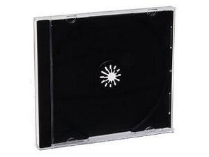 Verbatim 94867 CD/DVD Jewel Storage Cases-Black Tray 200pk