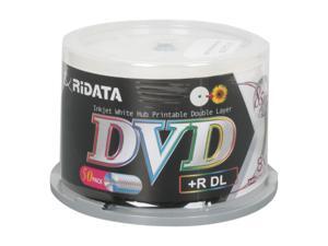 Ritek 8.5GB 8X DVD+R DL Inkjet Printable 50 Packs Disc Model DRD+858-RDIWN-CB50 Ritek 8.5GB 8X DVD+R DL Inkjet Printable 50 Packs Disc Model DRD+858-RDIWN-CB50
