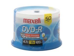 maxell 4.7GB 8X DVD-R Inkjet Printable 50 Packs Disc Model 635129 maxell 4.7GB 8X DVD-R Inkjet Printable 50 Packs Disc Model 635129