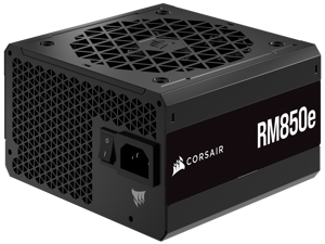 CORSAIR RM850e Fully Modular Low-Noise ATX Power Supply - Dual EPS12V Connectors - 105°C-Rated Capacitors - 80 PLUS Gold Efficiency - Modern Standby Support