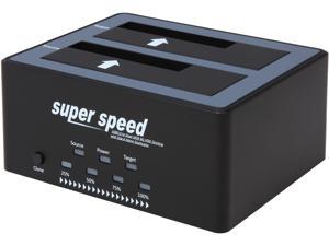 BYTECC T-300D SATA III USB 3.0 Super Speed USB 3.0 to Dual SATA III Docking with Stand Alone Duplicator
