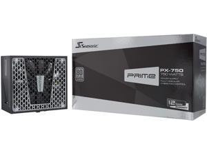 Seasonic PRIME PX-750, 750W 80+ Platinum, Full Modular, Fan Control in Fanless, Silent, and Cooling Mode, 12 Year Warranty, Perfect Power Supply for Gaming and High-Performance Systems, SSR-750PD2.