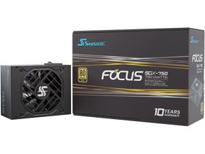 Seasonic Focus SGX-750(2021), 750W 80+ Gold, Full Modular, SFX Form Factor, Compact Size, Fan Control in Fanless, Silent, and Cooling Mode, 10 Year Warranty, Power Supply, Y7751GXSFS