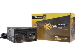 Seasonic CORE GC-550, 550W 80+ Gold, Fan Control in Silent and Cooling Mode, Perfect Power Supply for Gaming and Various Application, 7 Year Warranty, SSR-550LC