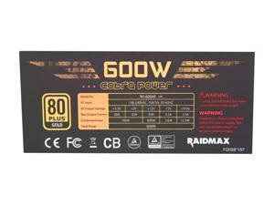 Raidmax Cobra Series Rx 600ae M 600w Atx12v Eps12v 80 Plus Gold Certified Full Modular Power Supply Neweggbusiness