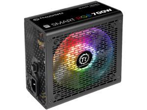 Thermaltake Smart RGB Series 700W SLI/CrossFire Ready Continuous Power ATX 12V V2.3 80 PLUS Certified 5 Year Warranty Active PFC Power Supply Haswell Ready PS-SPR-0700NHFAWU-1