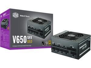 Cooler Master V650 SFX Gold Full Modular, 650W, 80+ Gold Efficiency, ATX Bracket Included, Quiet FDB Fan, SFX Form Factor, 10 Year Warranty